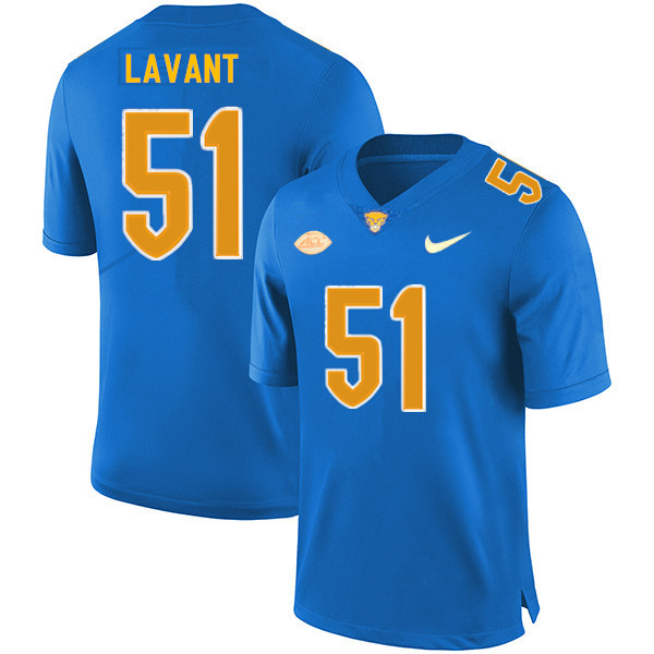 Men #51 Preston Lavant Pitt Panthers College Football Jerseys Sale-Royal